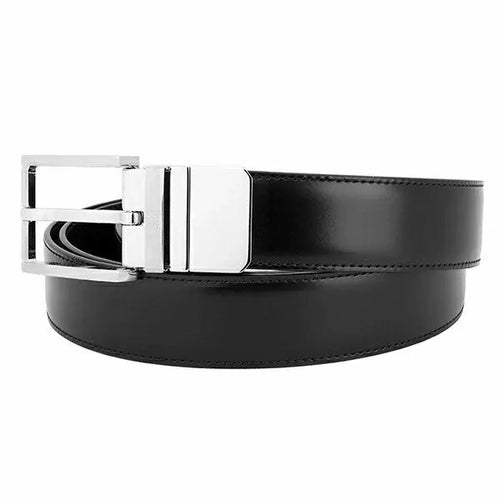 تحميل الصورة إلى عارض المعرض، Dunhill belt reversible classic 30MM black / brown leather
