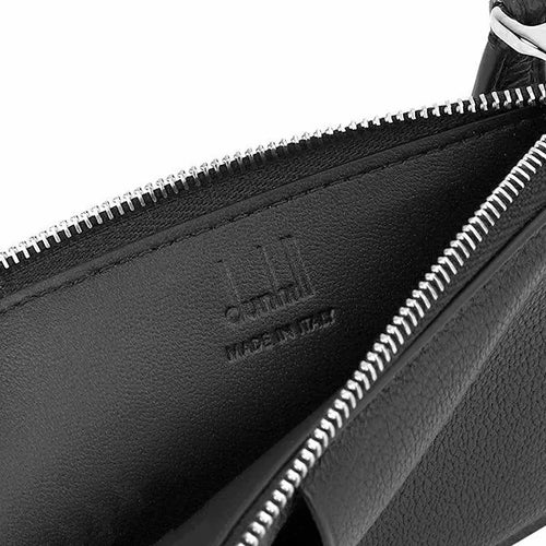 Load image into Gallery viewer, Dunhill Duke Fine Leather Zip Card Case, Black
