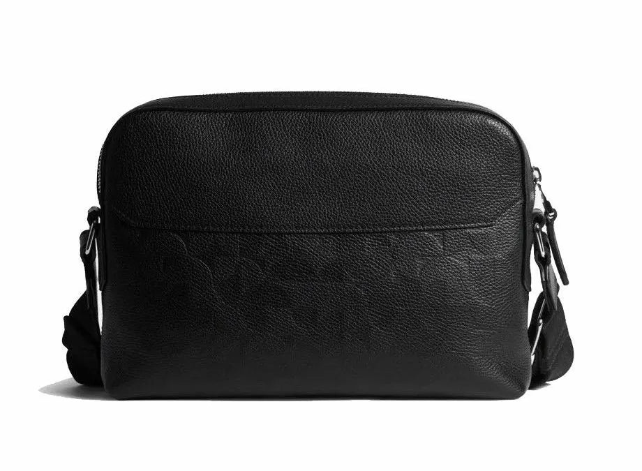 Dunhill Belgrave Optical City Messenger Black Leather