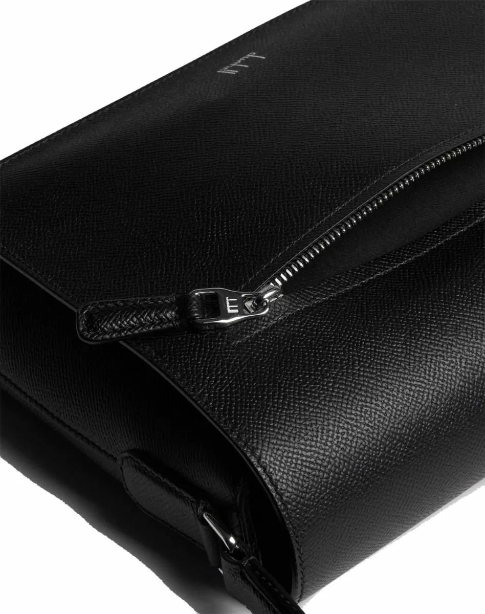 Dunhill Cadogan Small Flap Messenger Black