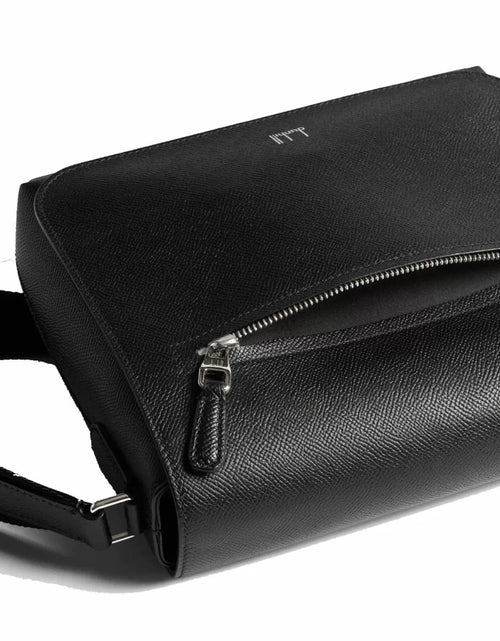 Load image into Gallery viewer, Dunhill Cadogan Small Flap Messenger Black
