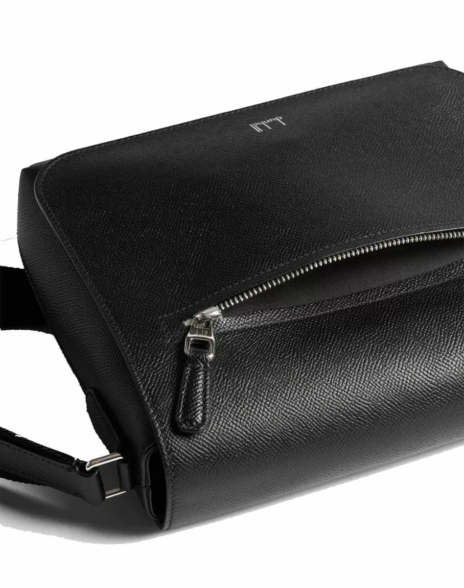 Dunhill Cadogan Small Flap Messenger Black