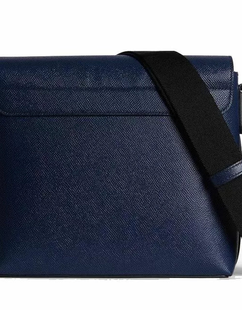 تحميل الصورة إلى عارض المعرض، Dunhill Cadogan Small Flap Messenger Navy
