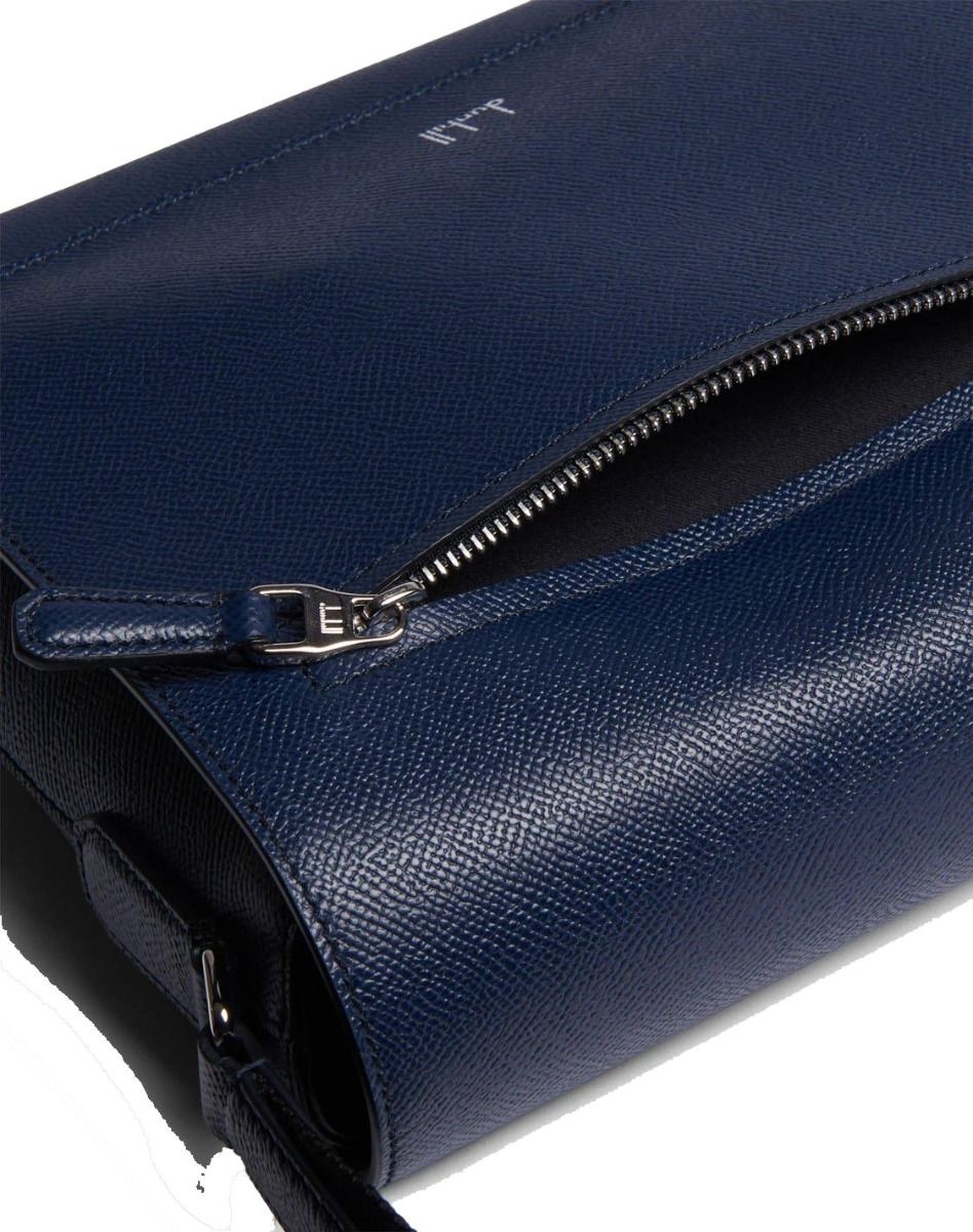 Dunhill Cadogan Small Flap Messenger Navy