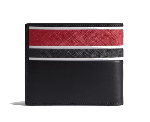 تحميل الصورة إلى عارض المعرض، Dunhill Archive Deco Billfold leather Red
