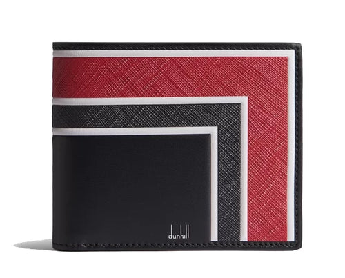 تحميل الصورة إلى عارض المعرض، Dunhill Archive Deco Billfold leather Red
