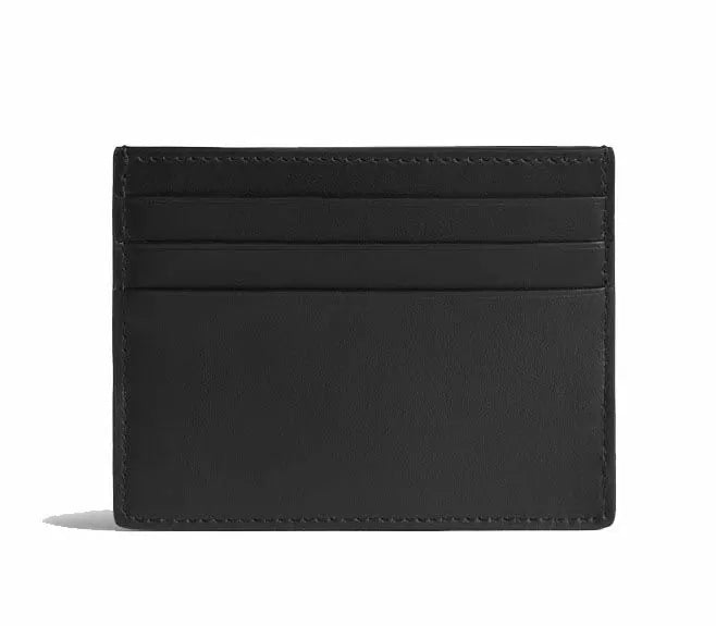 Dunhill Archive Deco Card Case Black / Red Leather