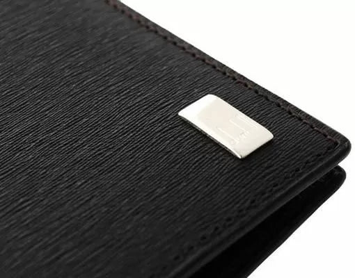 Dunhill wallet for men 12cc black leather