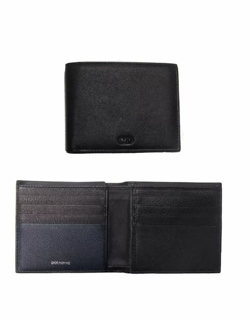 تحميل الصورة إلى عارض المعرض، Dior leather wallet , Black
