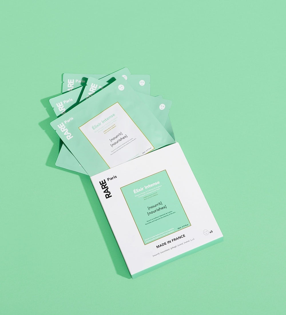 Elixir Intense Nourishing Face Mask Box x5 23 mL per sheet mask