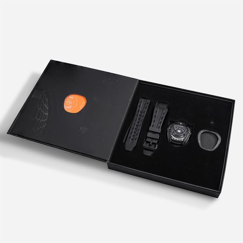 Reactor-Interchangeable Automatic Watch Carbon Fiber Black