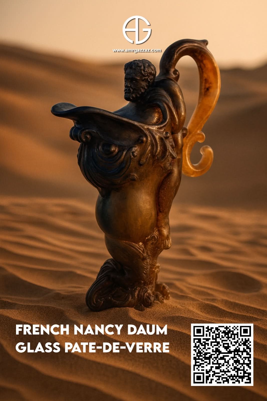French Nancy Daum Glass Pate-de-Verre