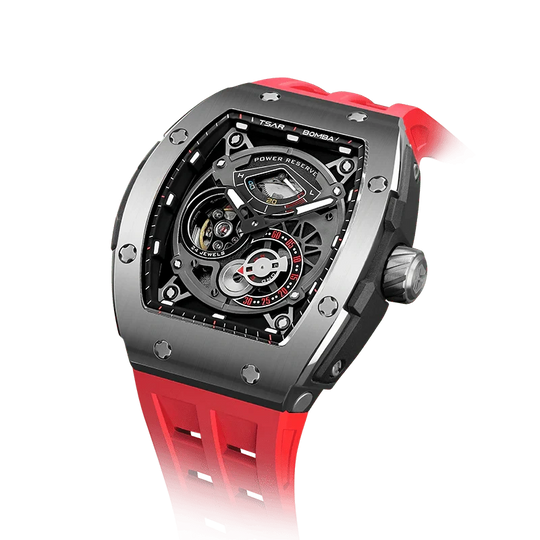 Elemental Series-Automatic Watch TB8210A Silver Red