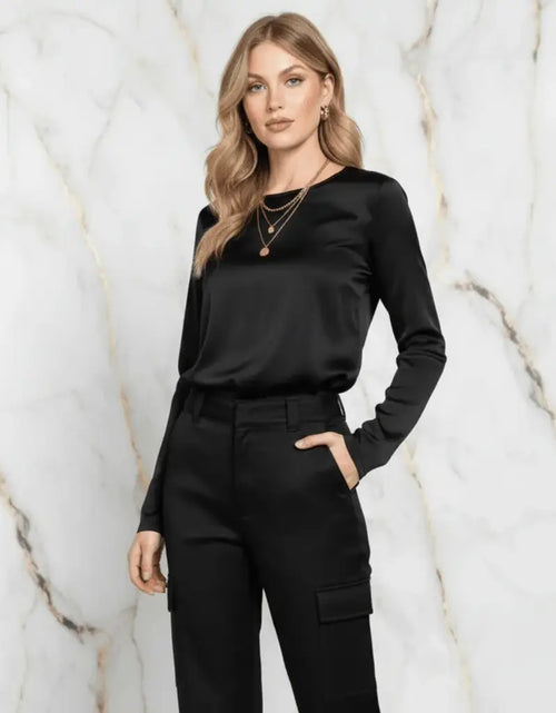 Load image into Gallery viewer, Evorin Women's Comfortable Straight Leg Black Pants
