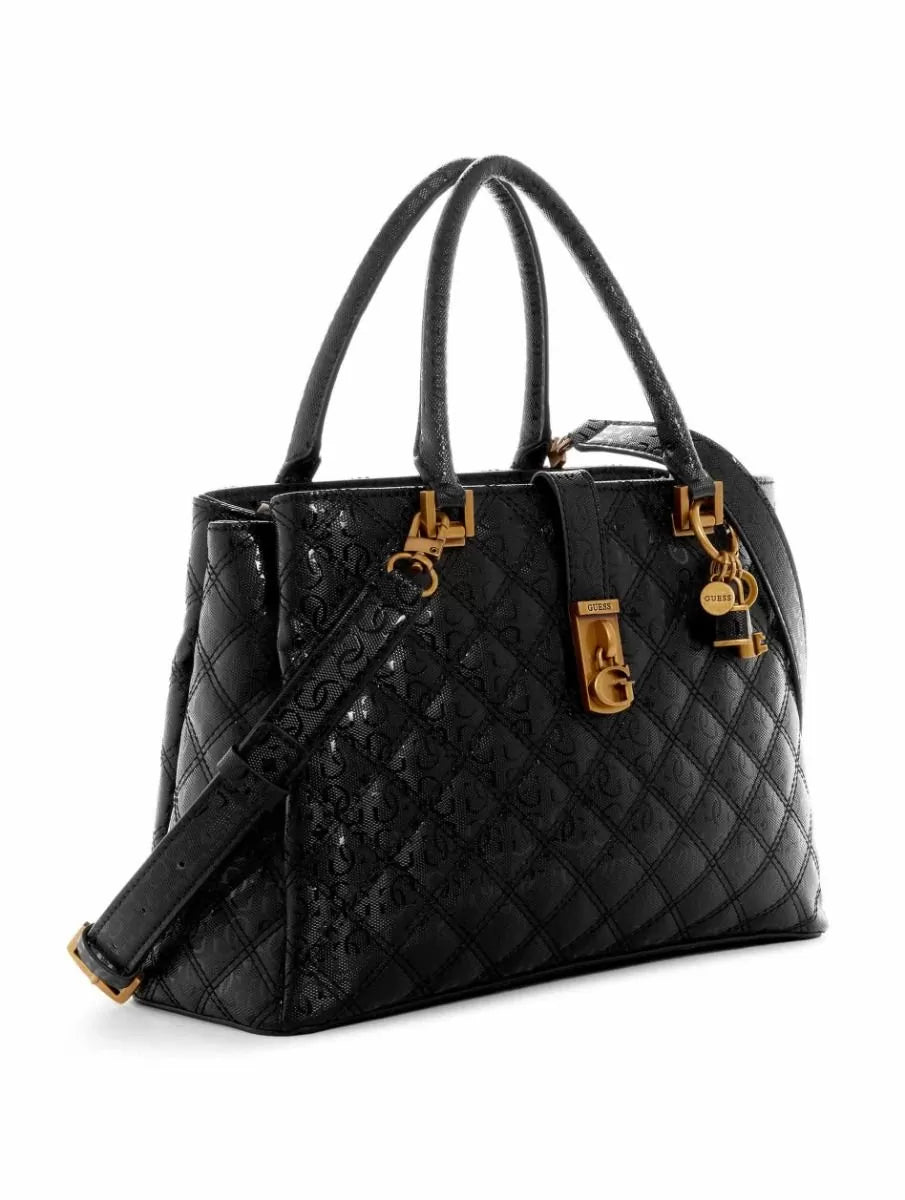 Guess Gaia Satchel Shoulder bag Black