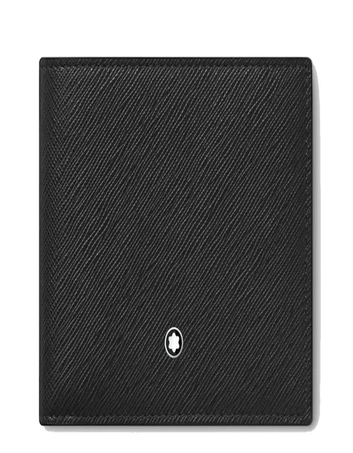 تحميل الصورة إلى عارض المعرض، Montblanc Sartorial wallet 6cc black leather
