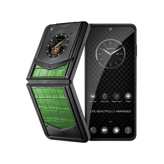 VERTU® IRONFLIP ALLIGATOR SKIN SERIES-BAMBOO GREEN