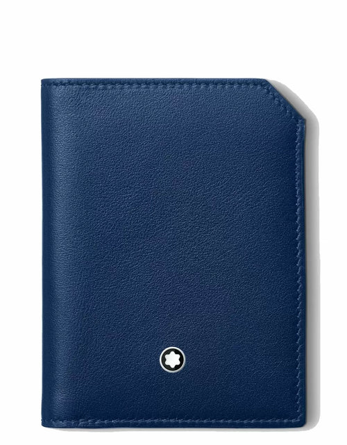 تحميل الصورة إلى عارض المعرض، Montblanc Meisterstuck Selection Soft mini wallet 4cc Navy
