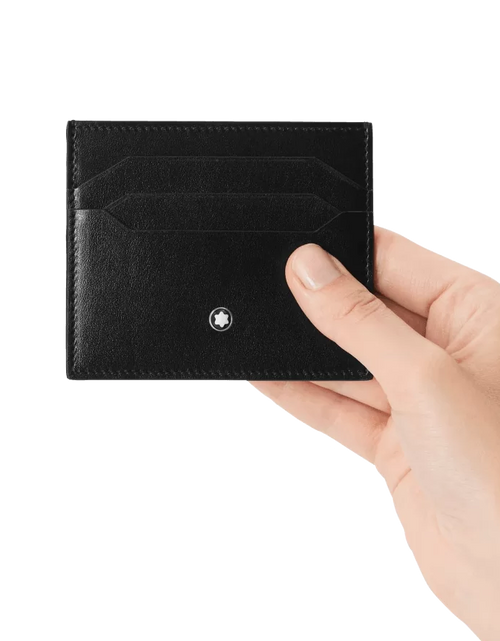 تحميل الصورة إلى عارض المعرض، Montblanc Meisterstuck 6cc card holder black
