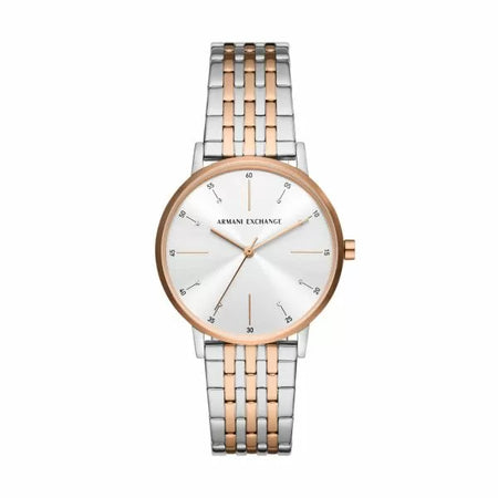 Armani Exchange ladies watch steel silver , Rose gold