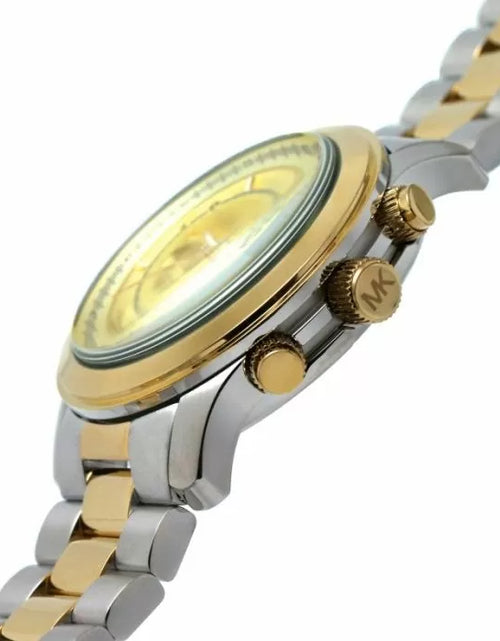 تحميل الصورة إلى عارض المعرض، Michael Kors Iconic Reissue Runway Chronograph Watch Gold
