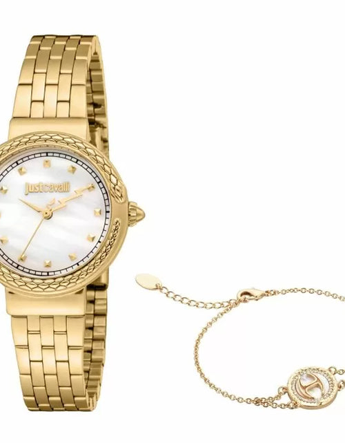 Load image into Gallery viewer, Just Cavalli ladies Quartz watch stainless steel gold , MOP
