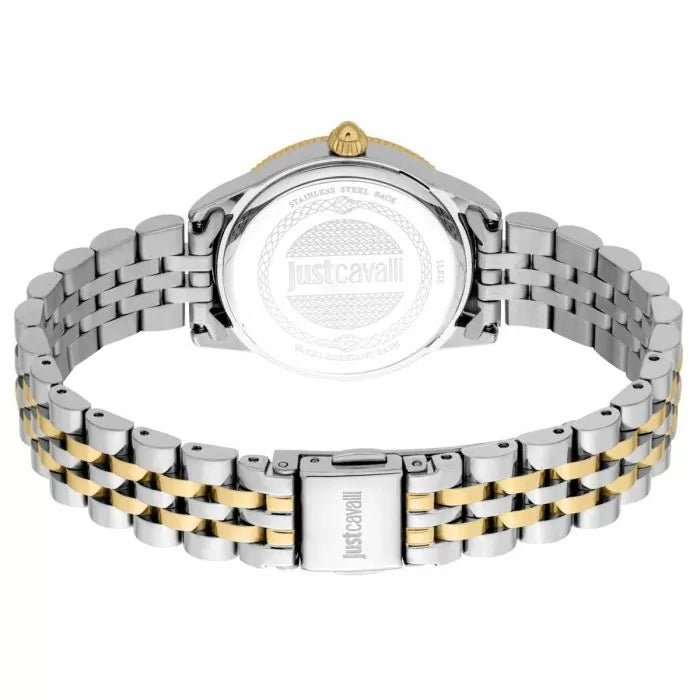 Just Cavalli Valentine's Watch With Bracelet - Gold , Silver