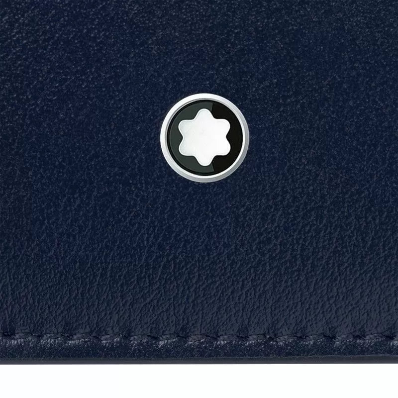 Montblanc Meisterstuck wallet 6cc with blue leather