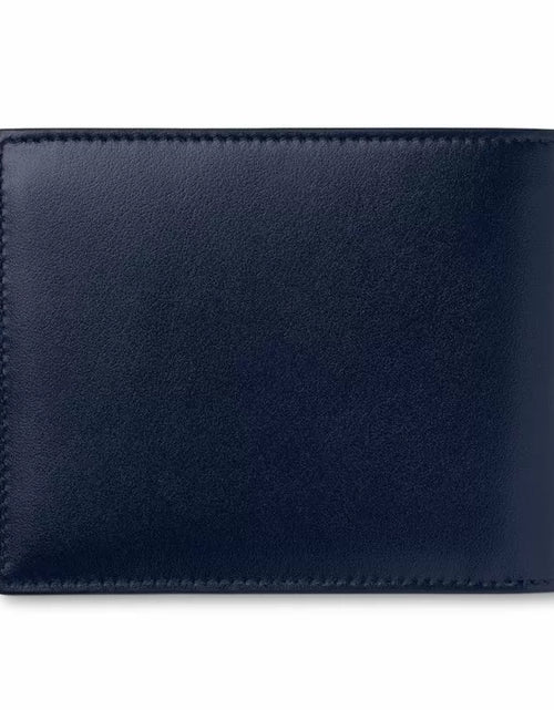 Load image into Gallery viewer, Montblanc Meisterstuck wallet 6cc with blue leather
