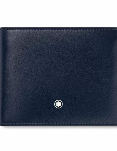 Load image into Gallery viewer, Montblanc Meisterstuck wallet 6cc with blue leather
