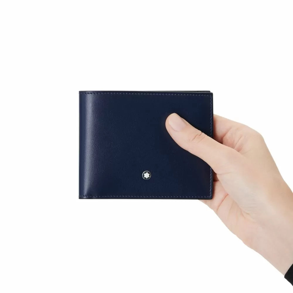 Montblanc Meisterstuck wallet 6cc with blue leather