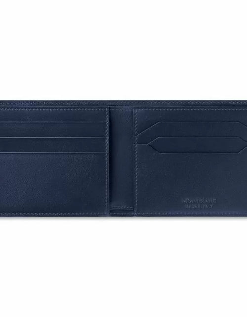 Load image into Gallery viewer, Montblanc Meisterstuck wallet 6cc with blue leather
