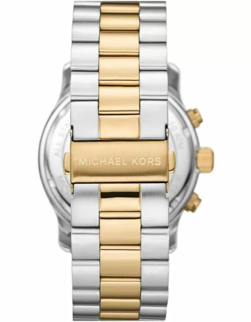 تحميل الصورة إلى عارض المعرض، Michael Kors Iconic Reissue Runway Chronograph Watch Gold
