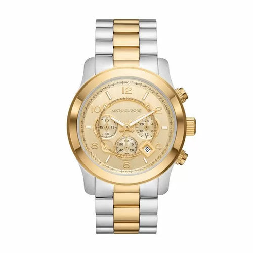 تحميل الصورة إلى عارض المعرض، Michael Kors Iconic Reissue Runway Chronograph Watch Gold
