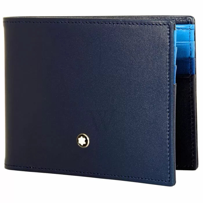 Montblanc Meisterstuck Wallet 6Cc Navy Blue