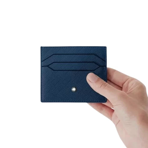 تحميل الصورة إلى عارض المعرض، Montblanc Extreme 3.0 Card Holder 6cc Blue Leather
