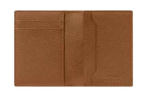 تحميل الصورة إلى عارض المعرض، Montblanc Soft Grain card holder 4cc brown leather
