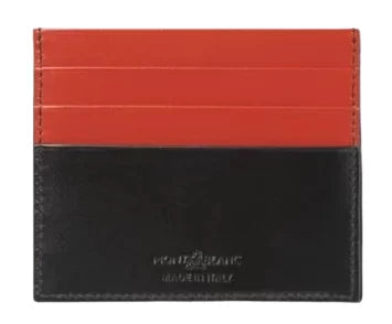 Montblanc Meisterstuck card holder 6cc black , Red