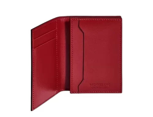 تحميل الصورة إلى عارض المعرض، Montblanc Meisterstuck Card Holder 4 Card - Red Leather
