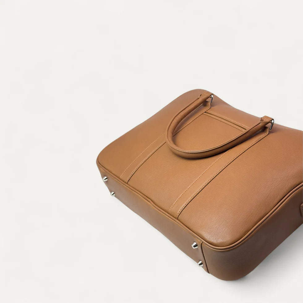 Prestige Briefcase in Calf Leather Camel