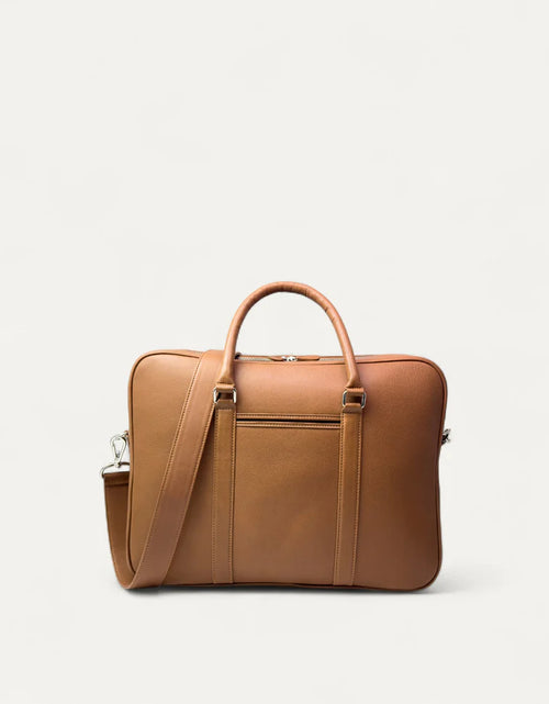 Load image into Gallery viewer, Prestige Briefcase in Calf Leather Camel
