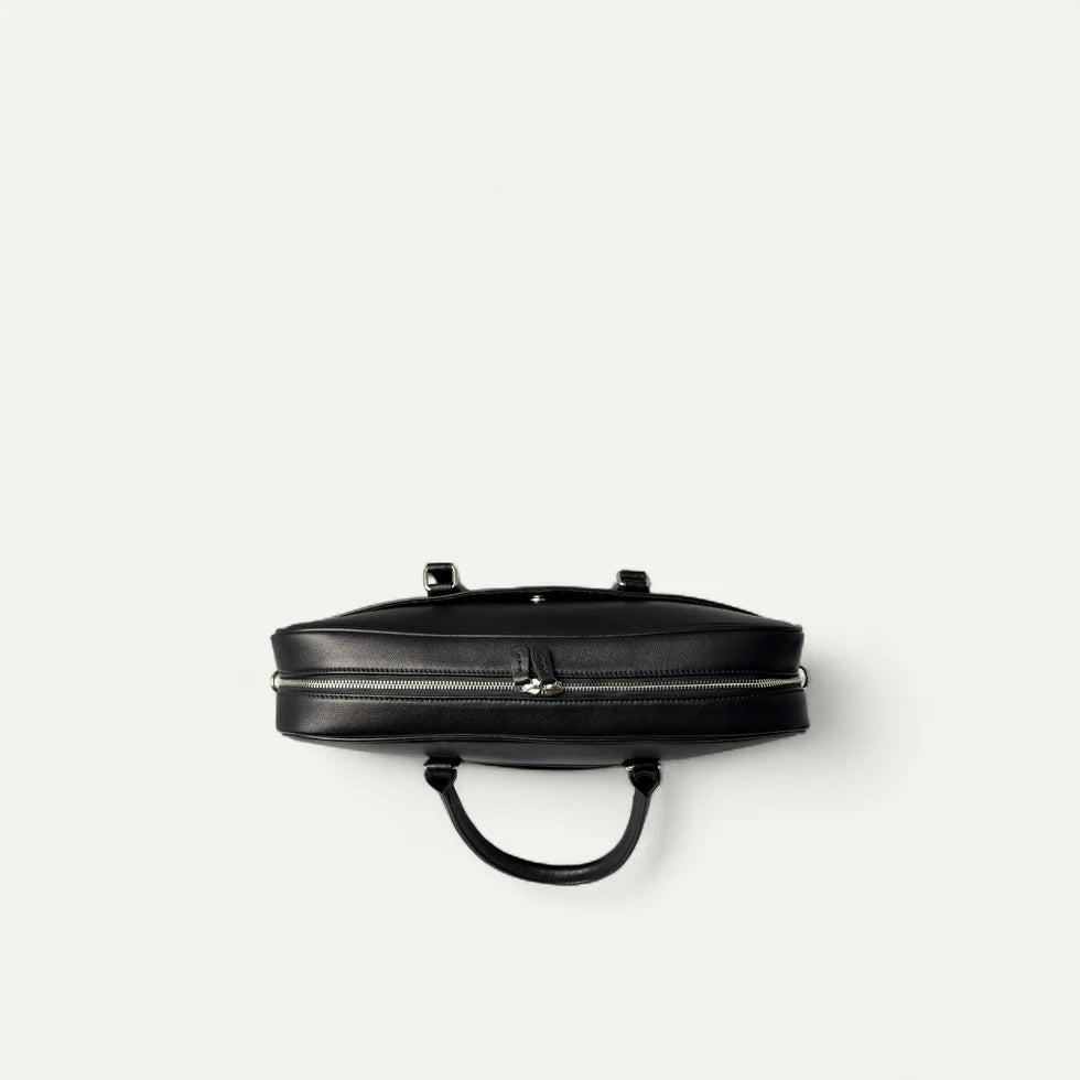 Prestige Briefcase in Calf Leather Black
