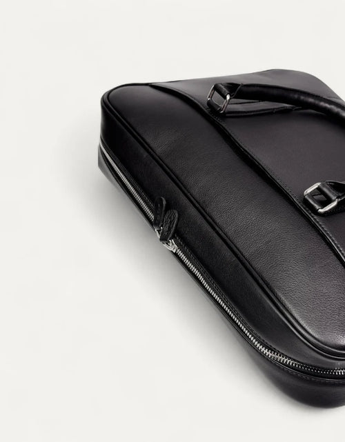 Load image into Gallery viewer, Prestige Briefcase in Calf Leather Black

