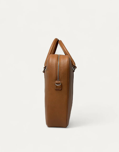 Load image into Gallery viewer, Prestige Briefcase in Calf Leather Camel
