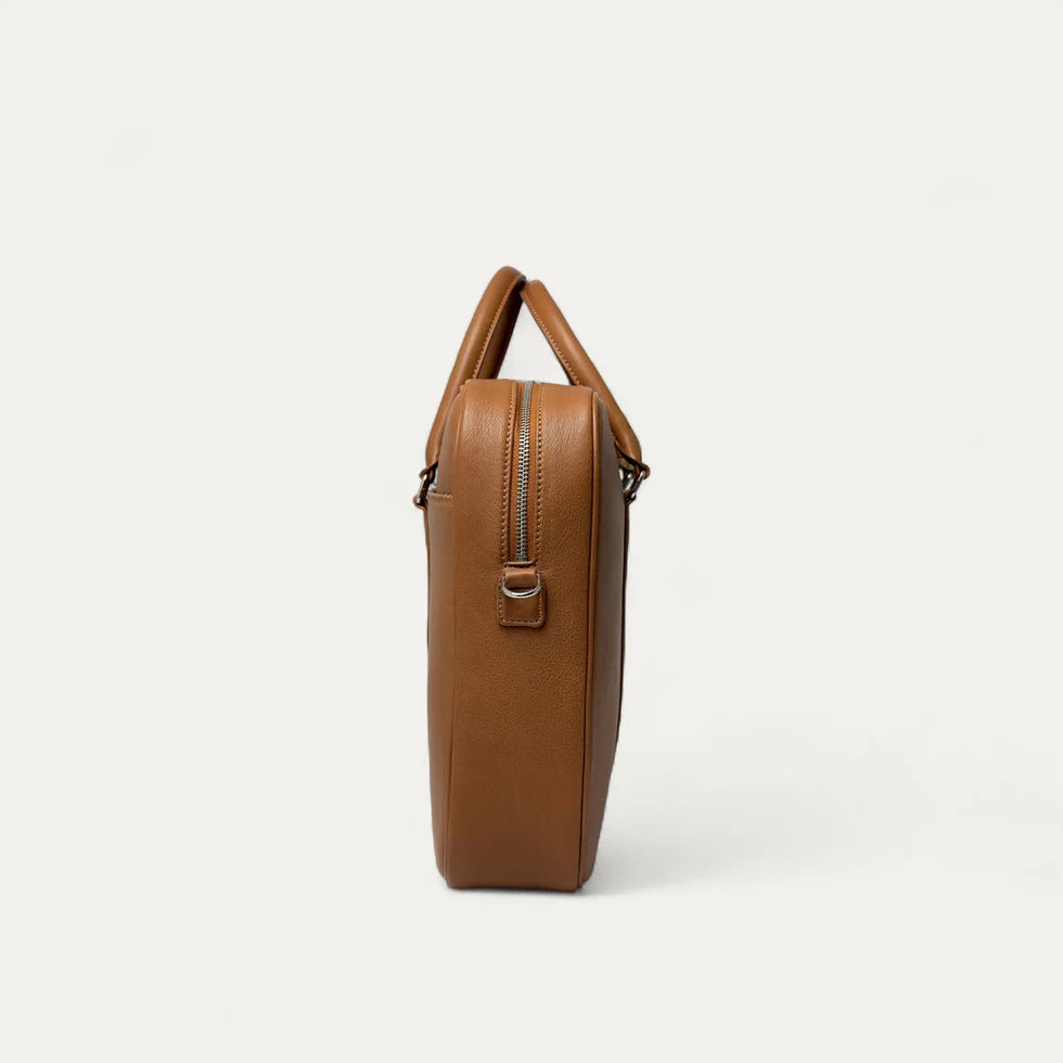 Prestige Briefcase in Calf Leather Camel