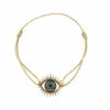 Load image into Gallery viewer, Gold Third Eye Chakra Bracelet
