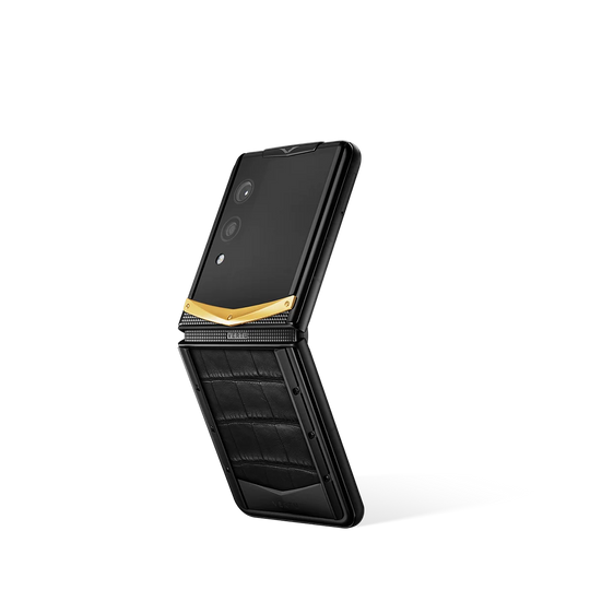 سلسلة VERTU® IRONFLIP بجلد التمساح - RADIANT PHOENIX