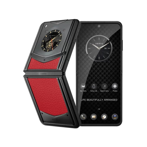 Load image into Gallery viewer, VERTU® IRONFLIP CALFSKIN SERIES-RASPBERRY RED
