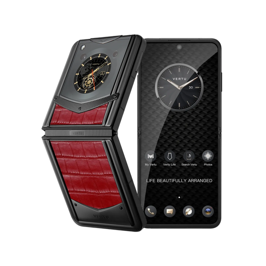 VERTU® IRONFLIP ALLIGATOR SKIN SERIES-FLAME RED