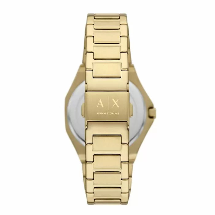 Armani Exchange ladies watch stainless steel gold